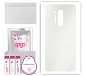 apgo MATTE Protective Skin Sticker for the back compatible with OnePlus 8 Pro, Wrap Film, Hydrogel Film, Flexible, Soft TPU with positioning layer eas
