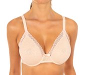 Sujetador triangular con aros flexibles P07I3 para Mujer 90 COPA B beige