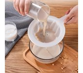 Colador de malla ultrafina de nailon lavable, colador de cuchara, tamiz para leche de soja, jugo, café, té, filtro de cocina, 1 unidad, 100/200/400