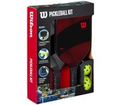 Raqueta de Pickleball Wilson, kit de 2 pelotas, color negro, WR195611U2, 2 palas negro