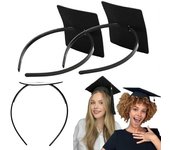 1/2/4Pcs Graduation Cap Headband Grad Cap Headband Insert to Secure Your Graduation Hat And Hairstyle 1pc Square