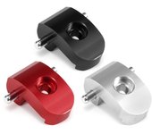 Gancho plegable mejorado, hebilla de bloqueo de aleación de aluminio, bloqueo de gancho plegable frontal para Xiaomi M365 Electric negro