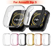Case for Bip 5 (A2215) Screen Protector, All-Around TPU Covers Watch Screen Protective Case negro