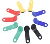 10 unids/lote llave de memoria táctil RFID regrabable RW1990 iButton copia tarjeta llave de Sauna