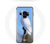 Coque pour samsung galaxy S9 plus Cacatoès Perroquets blanc Oiseaux
