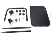 Mesa de cama con ruedas, 3 niveles de altura, magnética, plegable, inclinable, soporte para portátil, cama rodante