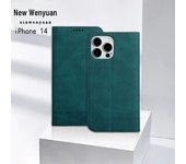 Funda tipo libro de piel auténtica compatible con Apple 14, iPhone 15, Samsung S23, Xiaomi 12T. Samsung A52/A52S 5G