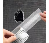 Cinta de reparación de mosquiteros a prueba de agua para puertas y ventanas, parche de red autoadhesivo, malla antimosquitos, reparación de agujeros rotos 1pcs gris