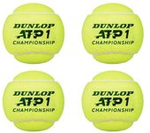 Pelotas de tenis Dunlop ATP Championship (paquete de 4) One Size amarillo