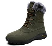 Botas de nieve altas de invierno para hombre, zapatos cálidos de felpa 39 negro