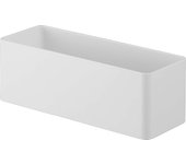 Yamazaki Jitsugyo 5966 Perchero con gancho para películas W18, color blanco, aprox.. Almacenamiento flotante a granel MIST de 18 x 7,5 x 6 cm, para baño y cocina