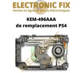 ELECTRONICFIX Chariot Laser KEM-496AAA avec Lentille Bloc KES-496 Compatible avec PlayStation 4 Slim CUH-2xxx and PS4 Pro CUH-70xx