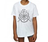 Harry Potter Girls Hogwarts Cotton T-Shirt 12-13 blanco