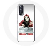 Coque Vivo Y72 La casa de papel masque logo fond blanc