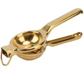 Exprimidor de limón de acero inoxidable ergonómico con mango ultra largo y anillo de elevación para L oro