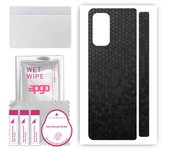apgo Protective Skin Sticker for the back compatible with Xiaomi Mix Fold, Wrap Film, Foil, Vinyl - Pattern Black Honeycomb