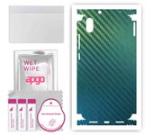 apgo Protective Skin Sticker for the back+sides compatible with Xiaomi Redmi 7A, Full Wrap Film, Foil, Vinyl - Pattern Carbon Chameleon CAKA1