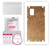 apgo Protective Skin Sticker for the back+sides compatible with Samsung Galaxy M31s, Full Wrap Film, Foil, Vinyl - Pattern Rusty Copper
