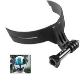 PULUZ Cámara de acción doblada Casco de motocicleta Soporte para barbilla negro