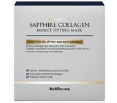 wellderma Premium Sapphire Collagen Impact Fitting Mask Pack 25g 4 pieces [Official] [Product]
