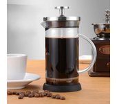 Cafetera de prensa francesa de 350-1000 ml, duradera, resistente al calor, de vidrio de borosilicato, de acero inoxidable, para café y té.