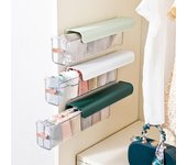 Caja de almacenamiento con compartimentos multifuncionales, armario, ropa interior montada en la pared, organizadores de cajones, caja de condimentos, 1 ud. blanco