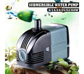 Bombas de agua para acuario, bomba sumergible impermeable para fuentes de piscina, estanque de peces, 6W/14W/24W/35W/52W/60W 6W 600L/H
