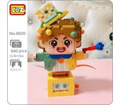 LOZ 8920 Parque de atracciones Sorpresa Primavera Payaso Joker Cuerno Muñeca Modelo Mini Bloques de Diamantes Ladrillos Juguete de Construcción Para Niños Sin Caja