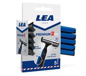 Lea Premium 2 Cuchillas Cuchillas Desechables 5 Unidades