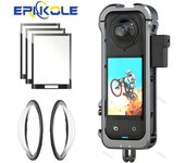 Marco protector de aluminio para lentes de vidrio óptico Insta360 X4, protector de pantalla para accesorios de cámara Insta360 X4