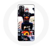 Coque pour Xiaomi Redmi Note 11s 5G Formule 1 Max Verstappen Pilote automobile F1 noir rouge et jaune