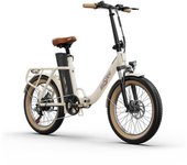 Bicicleta eléctrica ONESPORT OT16-2 250W 48V 17AH, plegable, para exteriores, para adultos, híbrida blanco