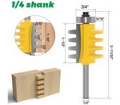 6mm 8mm 1/4 pulgadas vástago enrutador de madera broca cono espiga accesorio cortador de carpintería 8 mm