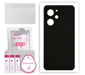 apgo Protective Skin Sticker for the back compatible with Xiaomi Redmi 12, Wrap Film, Foil, Vinyl - Pattern Matrix