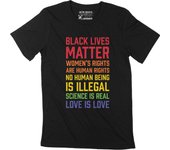 Camiseta ULTRABASIC para hombre Camiseta Black Lives Matter Camiseta con gráfico vintage de derechos humanos XS negro