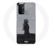 Coque Maniacase pour pour Oppo A74 5G Game of Thrones Saison 8 Daenerys Targaryen feu et sang Le Trône de Fer Logo Gris