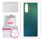 Adhesivo protector trasero apgo compatible con Sony Xperia 5, lámina de vinilo - Patrón Carbono Camaleón CAKA1