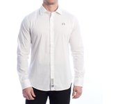 Camisa Manga Larga Slim Fit YMC002-PP483 para Hombre L blanco