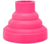 Difusor de secador de pelo plegable universal, portátil, de viaje, rosa color rosa