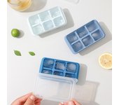 Moldes reutilizables para cubitos de hielo de silicona, esféricos, para whisky, máquina para hacer hielo, 6 rejillas, accesorio de joyería color rosa