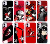 Funda DT20 Persona 5 Joker para Samsung A04, A14, A23, A34, A54, M23, M33, M52, M53, Realme 10, 9, C30S, C35, C55, VIVO Y02S, Y21, Y33S, Y51, X80 Pro, transparente VIVO Y30 ciervo