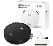 Robot Aspirador Robot Barredor Ultrafino Silencioso Limpia desde Pisos Duros hasta Alfombras de Pelo Medio Memoria Integrada Múltiples Modos de Limpieza Aspiradora Free Size negro