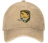 Moda Unisex algodón Metal Gear Solid Fox Hound gorra de béisbol adulto videojuego ajustable papá sombrero Unisex mujeres deportes Adult Baseball Cap