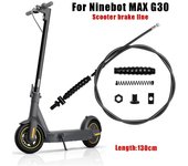 Cable de freno para patinete eléctrico Segway Ninebot MAX G30 G30D/G30LP, piezas de montaje del cable de freno de rueda delantera negro