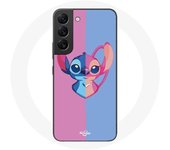 Coque pour Samsung Galaxy S21 FE Stitch et angel bleu rose