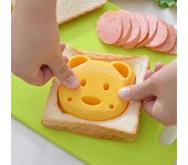 Molde para sándwich con forma de oso, ideal para tostar pan, cortar y hornear, ideal para niños, con accesorios de cocina interesantes.