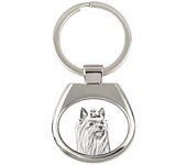 Yorkshire Terrier, Yorkie - keychain with a dog, keychain with a print, personalized pendant from the Art-Dog brand plata