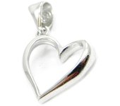 Les Trésors De Lily [I3676] - Pendentif Argent 'Love' argenté (rhodié) - 12x12 mm plata