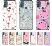 Compatible con Moto G50 Diseño Exclusivo Elegante Marco Negro TPU Funda de Gel de Silicona Suave para MotoG50 Motorola G 50 G50 Estilo XT2137 blanco