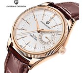 Reloj deportivo de cuarzo PAGANI Design, relojes para hombre, marca de lujo, reloj de negocios de cuero resistente al agua, reloj Masculino